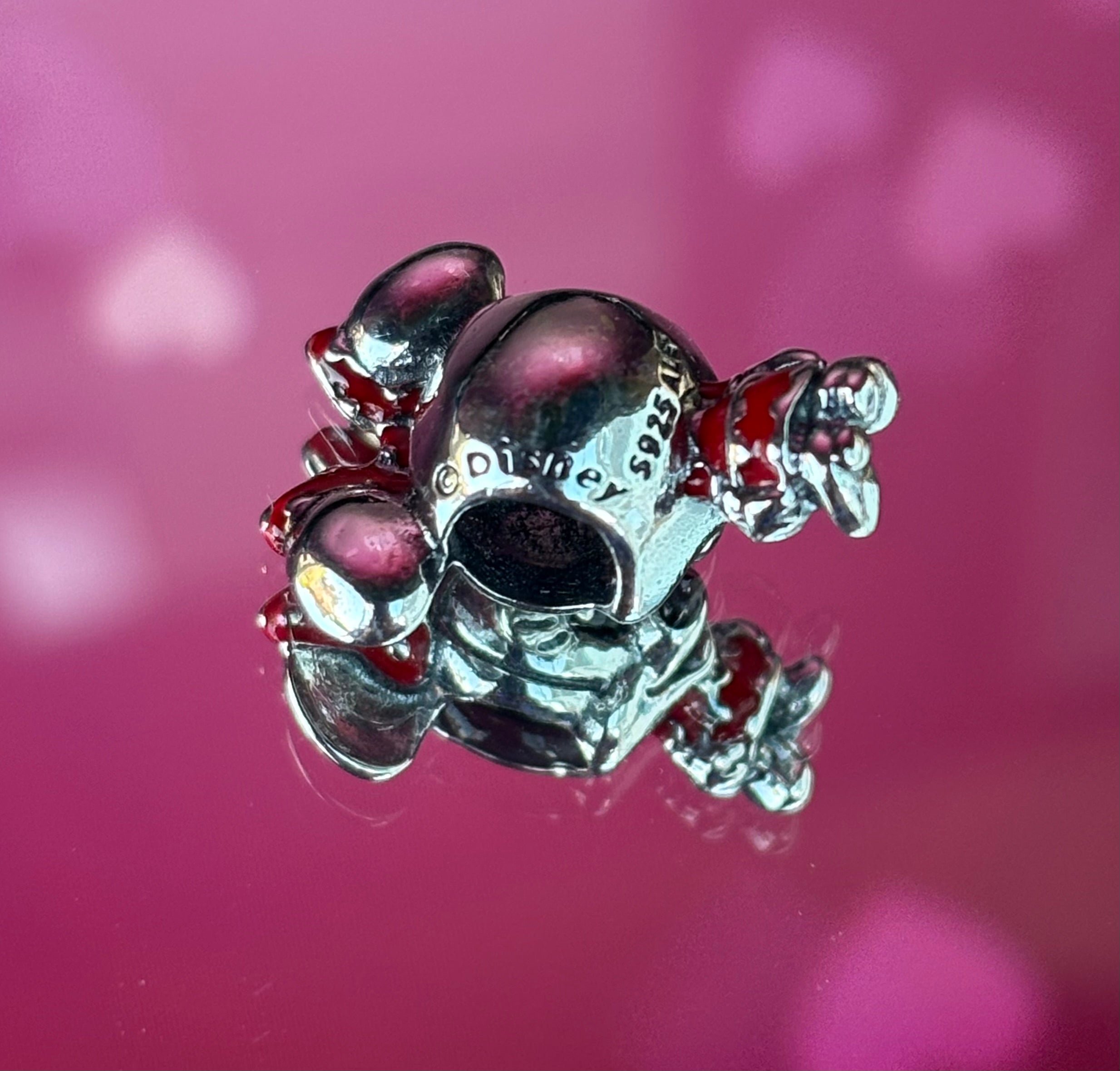 Disney Inspired Classic Minnie Red Bow Charm