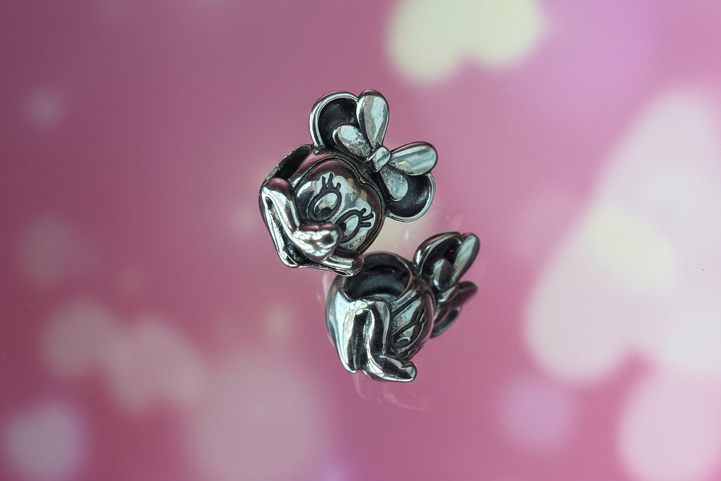 Disney Inspired Classic Minnie Mouse Face Motif Charm