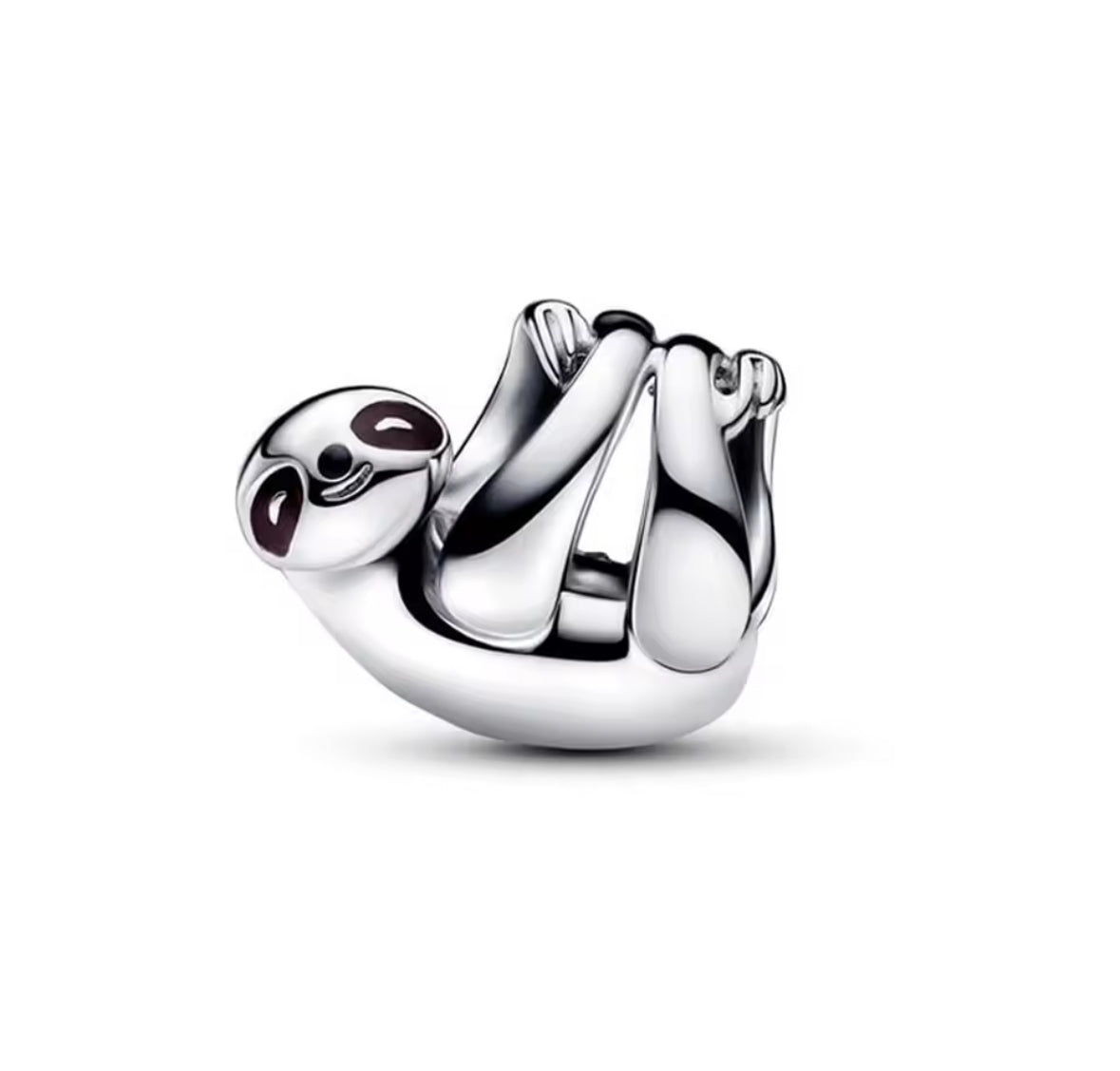 Cute Sleeping Sloth Bead Charm – 925 Silver Plated