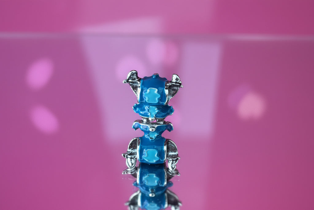 Disney Inspired Stitch Bead Charm – 925 Silver Plated