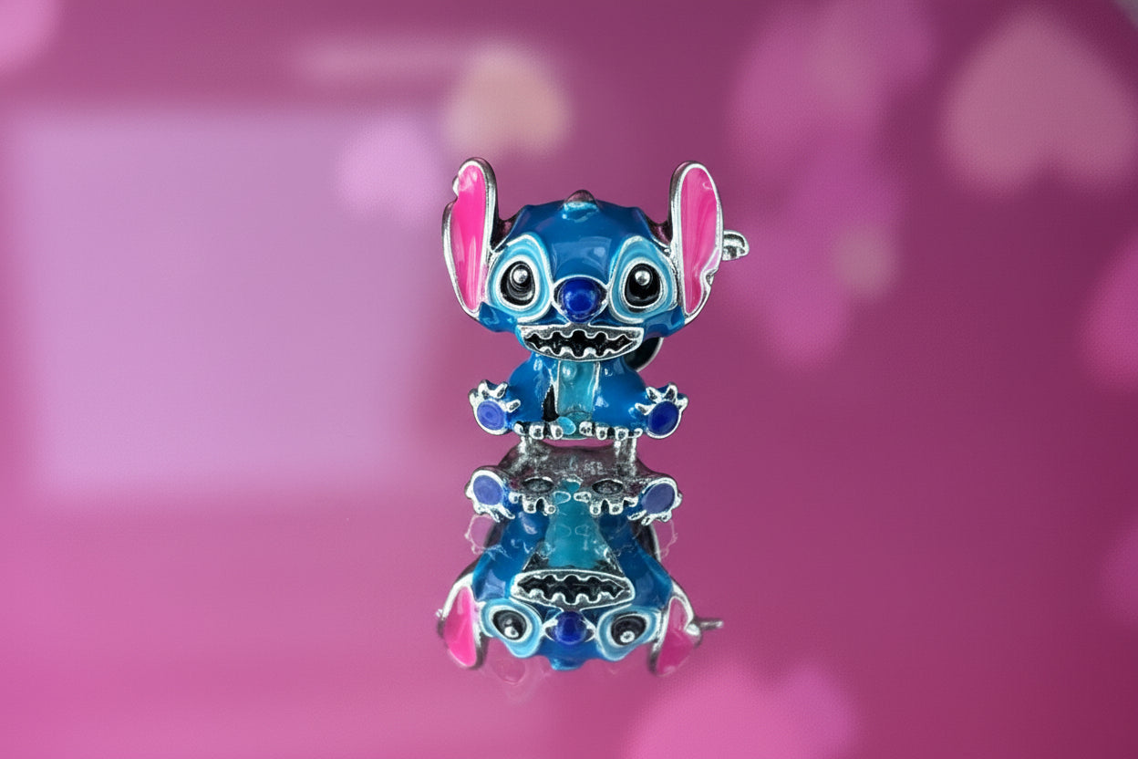 Disney Inspired Stitch Bead Charm – 925 Silver Plated