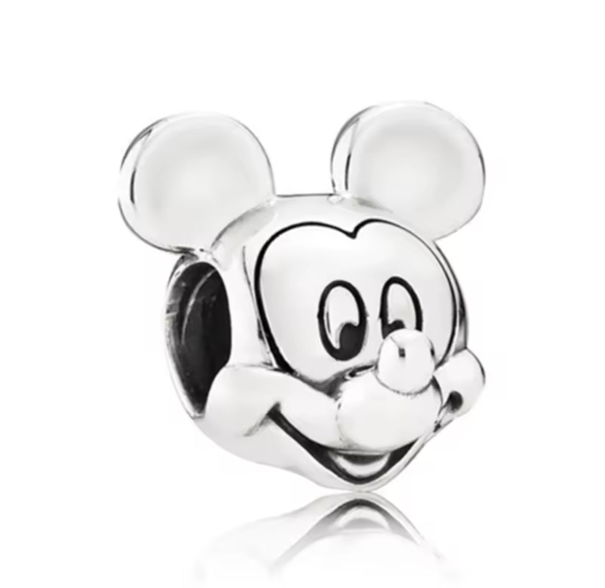 Disney Inspired Classic Mickey Mouse Face Motif Charm
