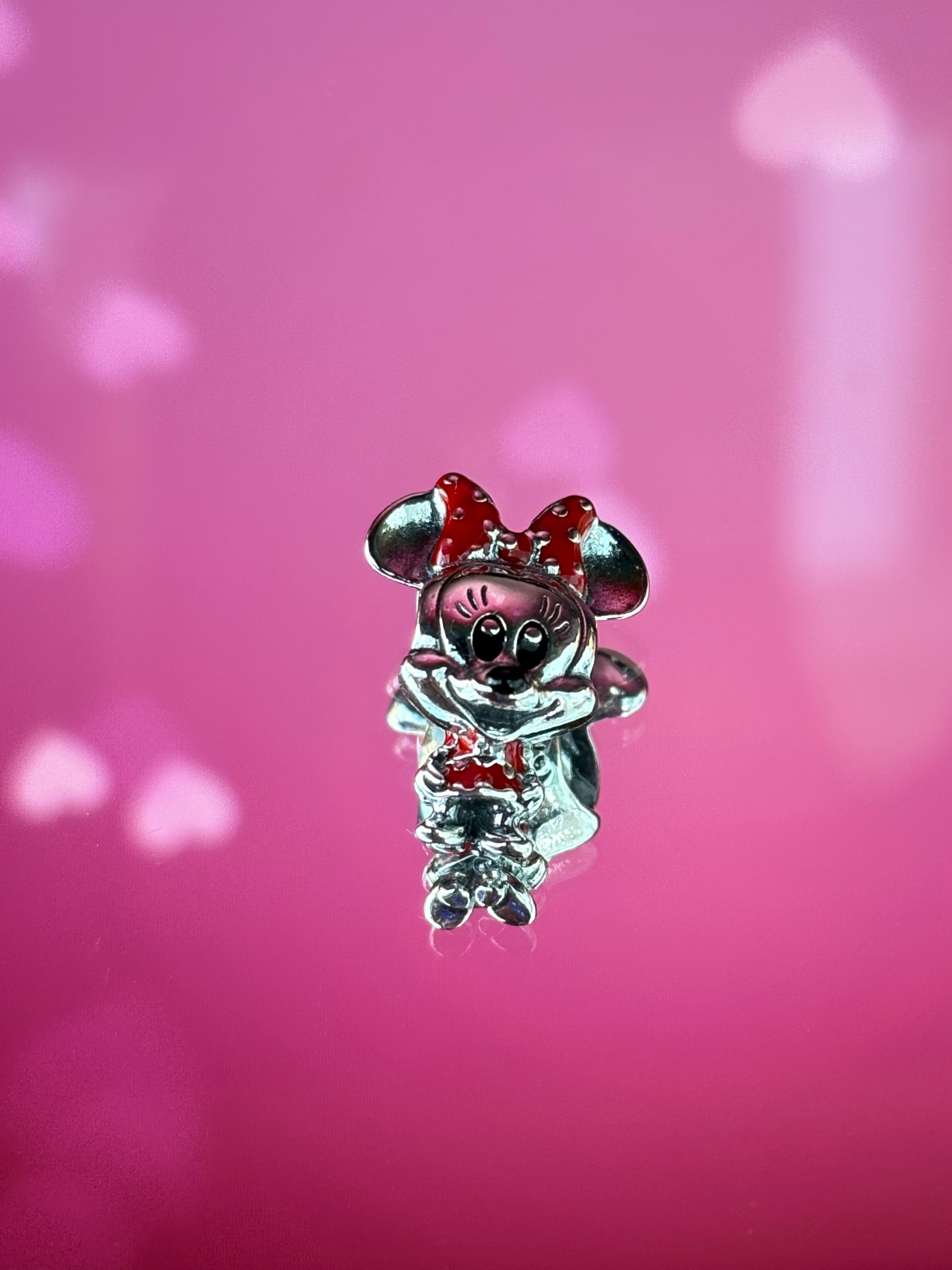 Disney Inspired Classic Minnie Red Bow Charm