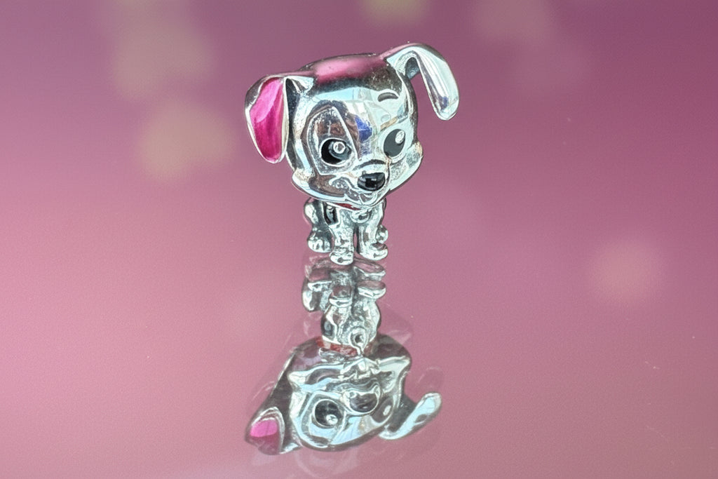 Disney Inspired Dalmatian Puppy Charm – 925 Silver Plated Bead