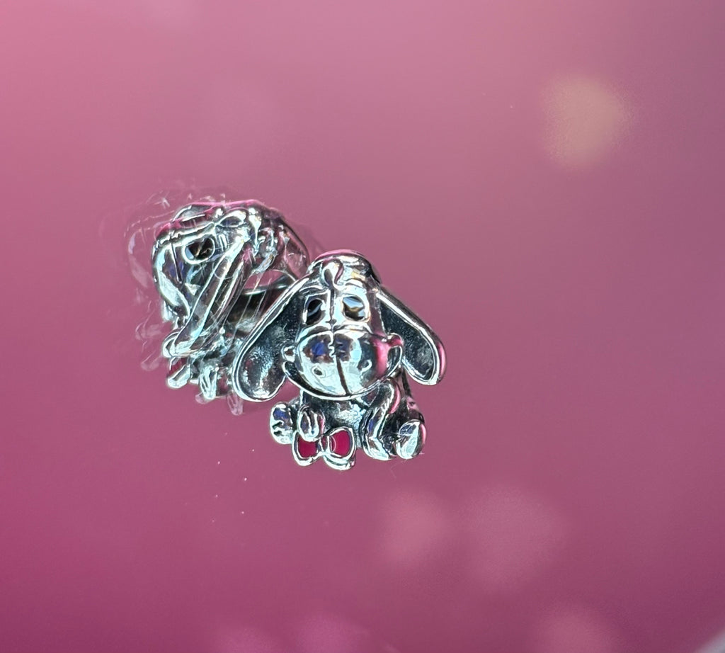 Disney Inspired Eeyore Sweet Moments Charm – 925 Silver Plated Bead