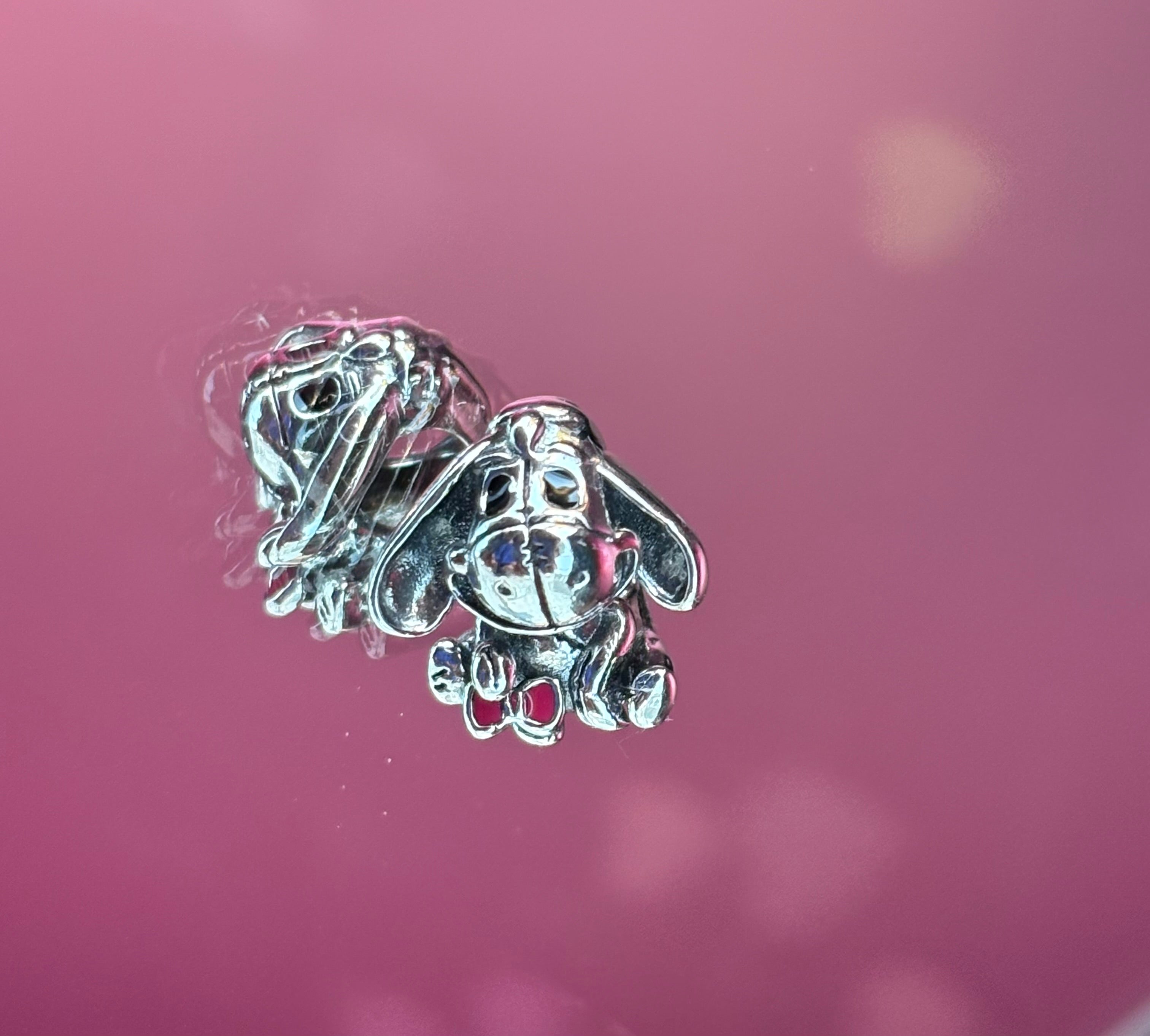 Disney Inspired Eeyore Sweet Moments Charm – 925 Silver Plated Bead