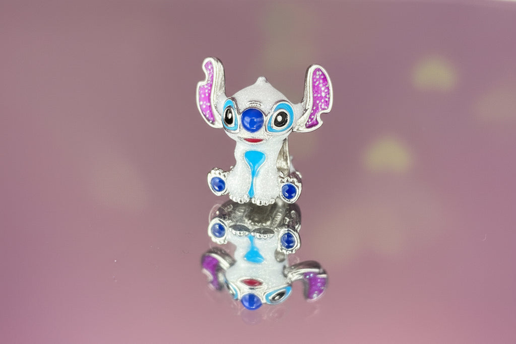 Disney Inspired Stitch Bead Charm – 925 Silver Plated