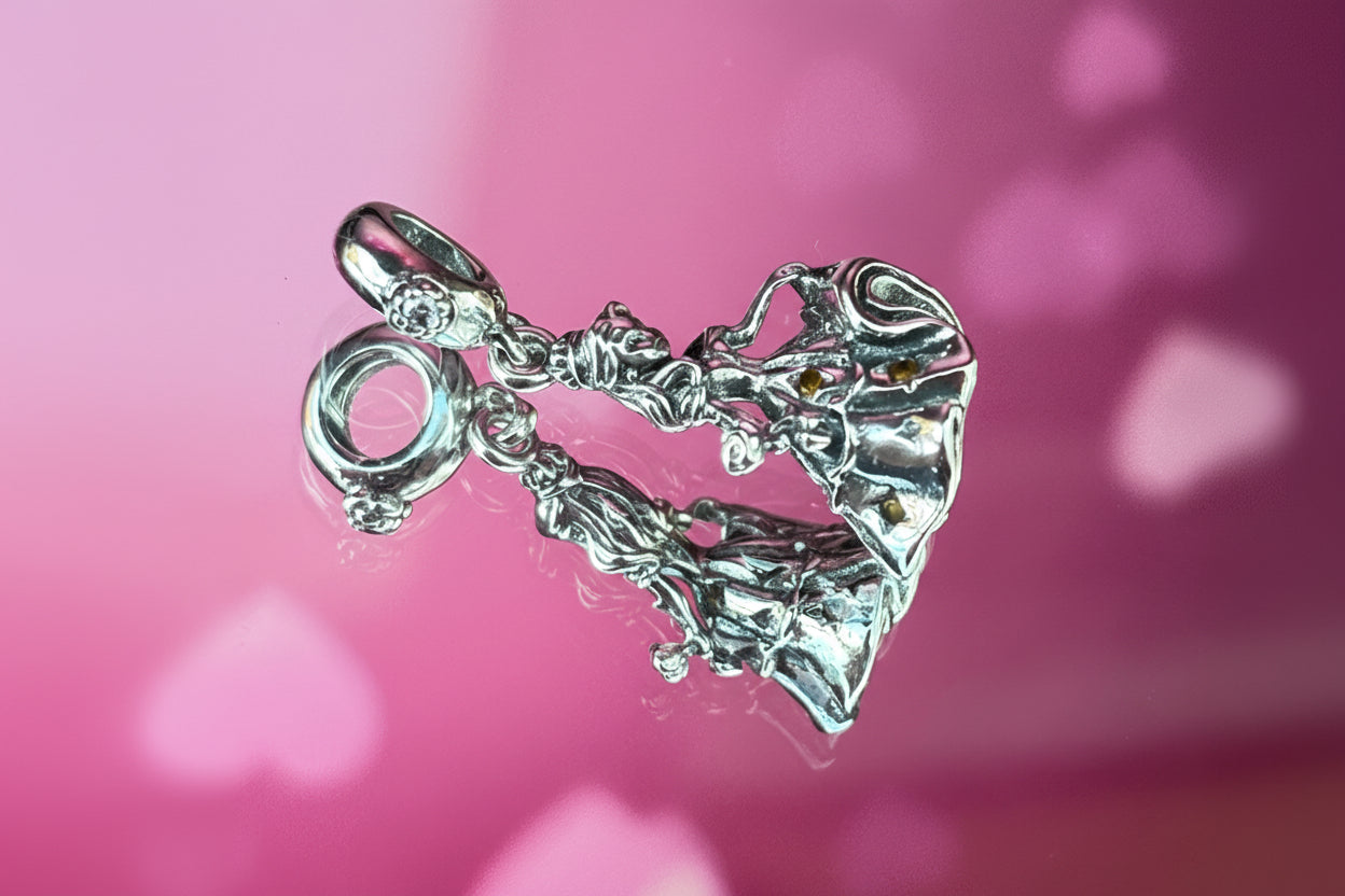 Disney Inspired Belle With Rose and Crystal Dress