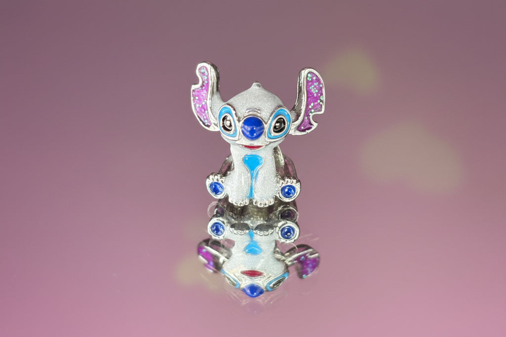 Disney Inspired Stitch Bead Charm – 925 Silver Plated
