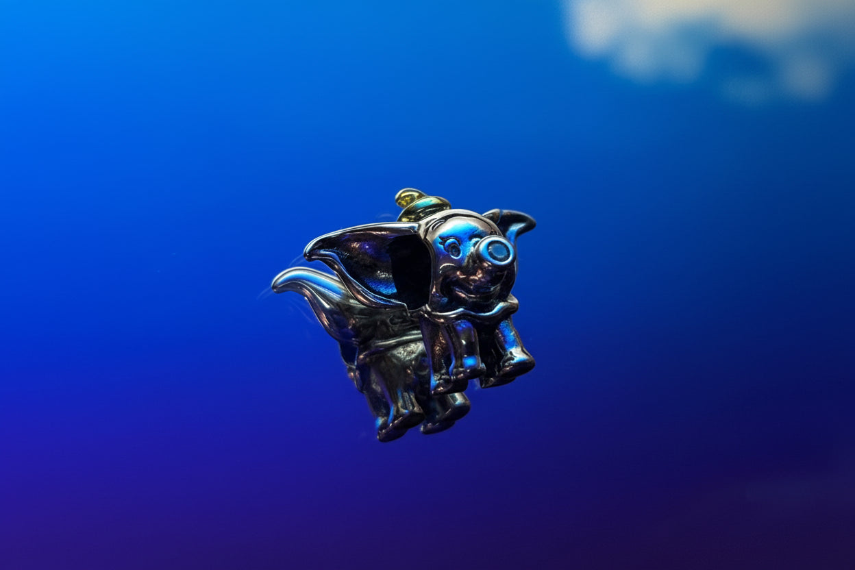 Disney Inspired Dumbo Elephant Charm – 925 Silver Plated Bead