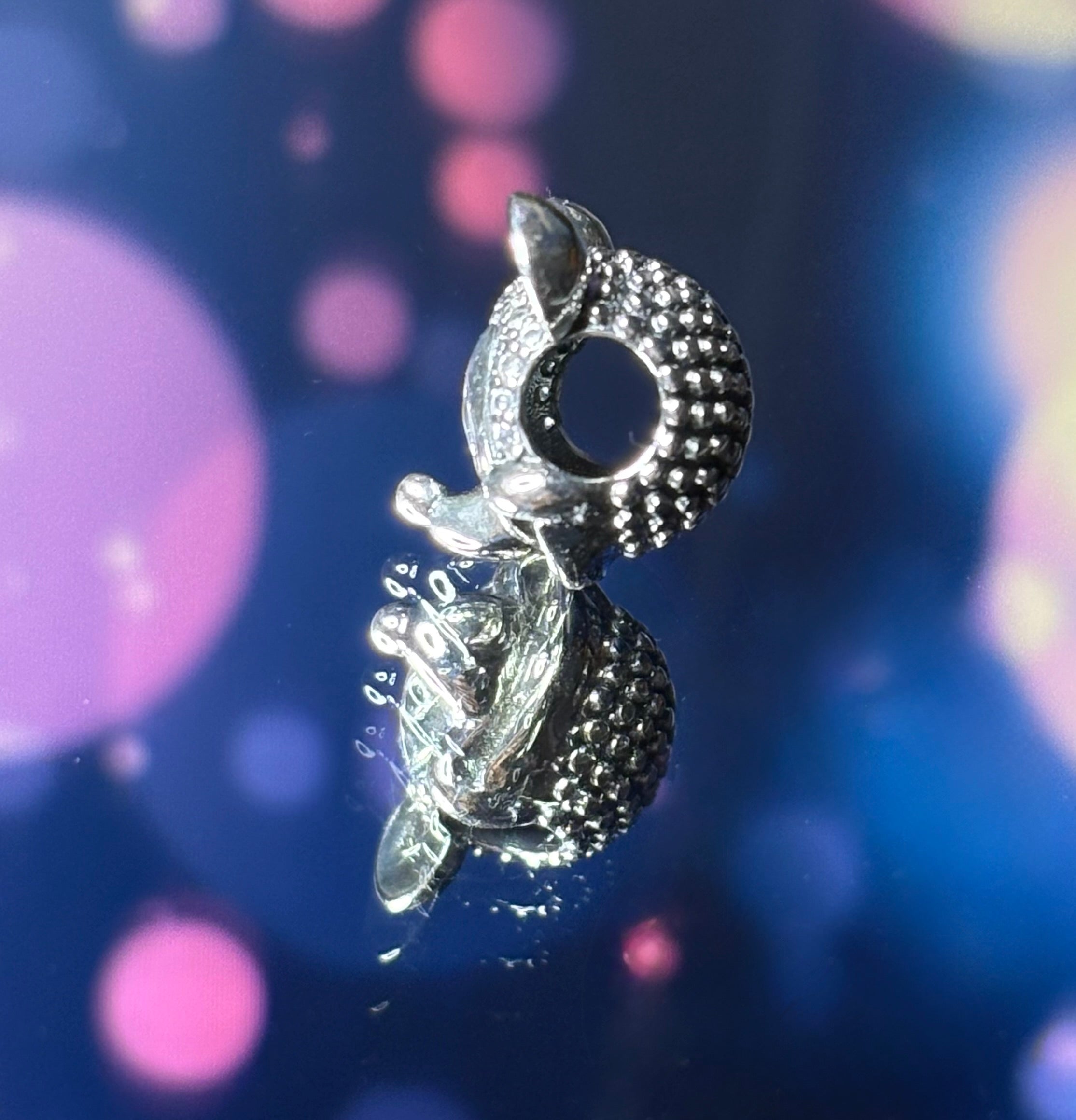 Disney Inspired Mickey Smiling Face Charm – with Sparkling Pavé