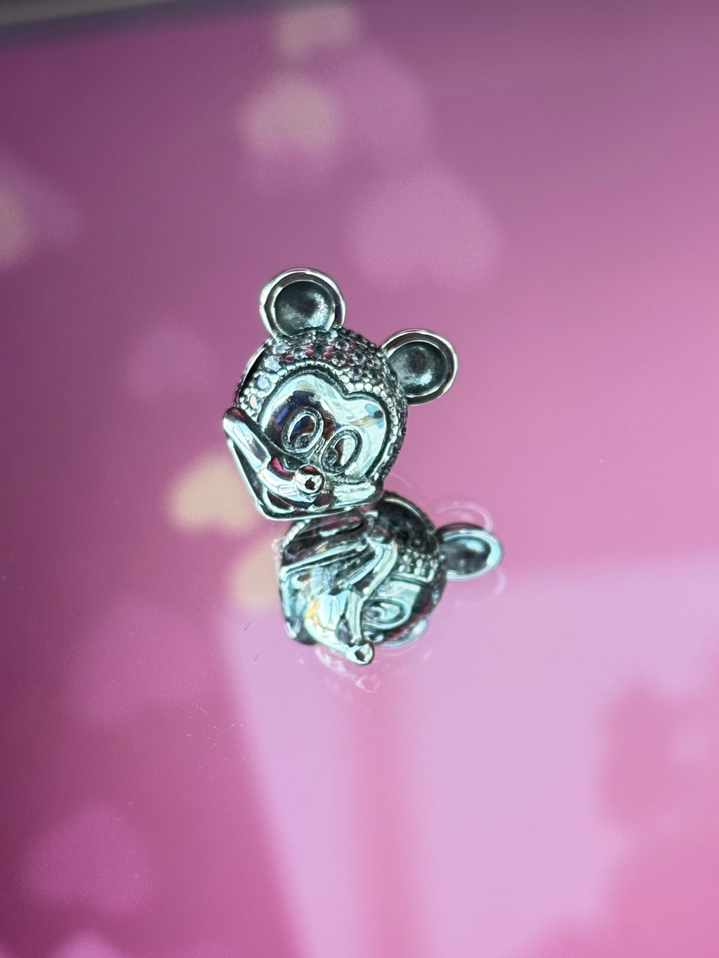 Disney Inspired Mickey Smiling Face Clip Charm – Sparkling Pavé