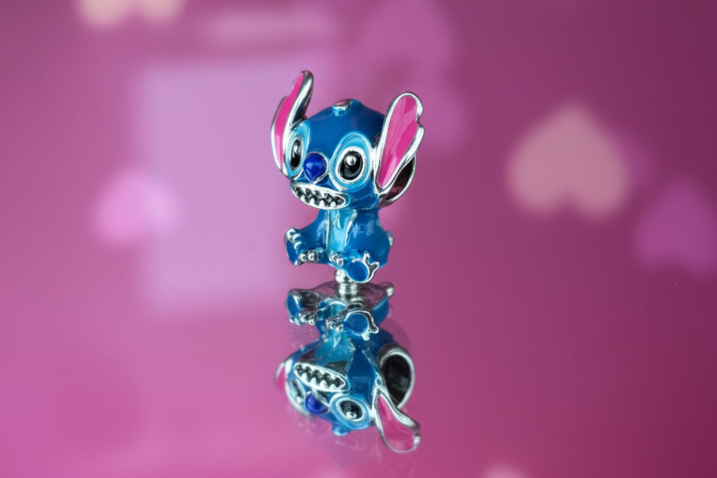 Disney Inspired Stitch Bead Charm – 925 Silver Plated