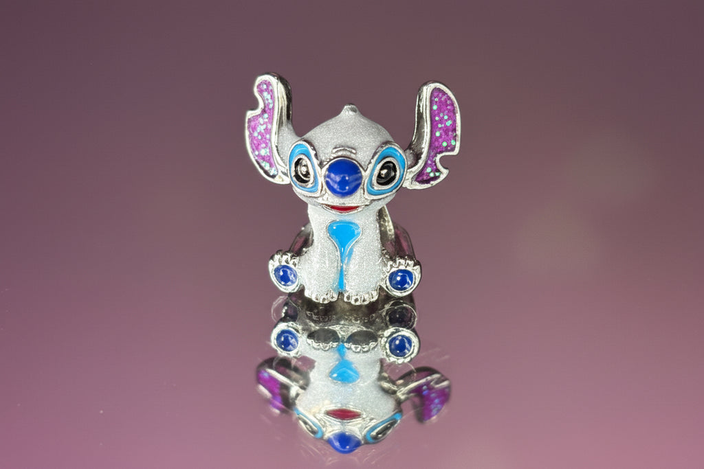 Disney Inspired Stitch Bead Charm – 925 Silver Plated