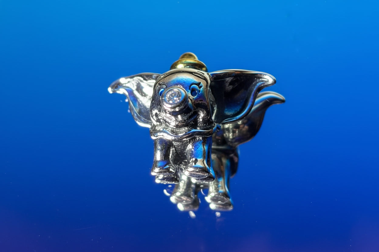 Disney Inspired Dumbo Elephant Charm – 925 Silver Plated Bead