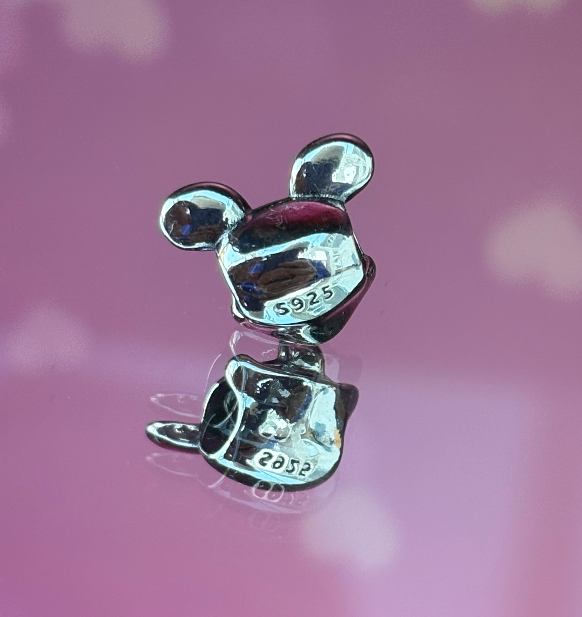 Disney Inspired Classic Mickey Mouse Face Motif Charm