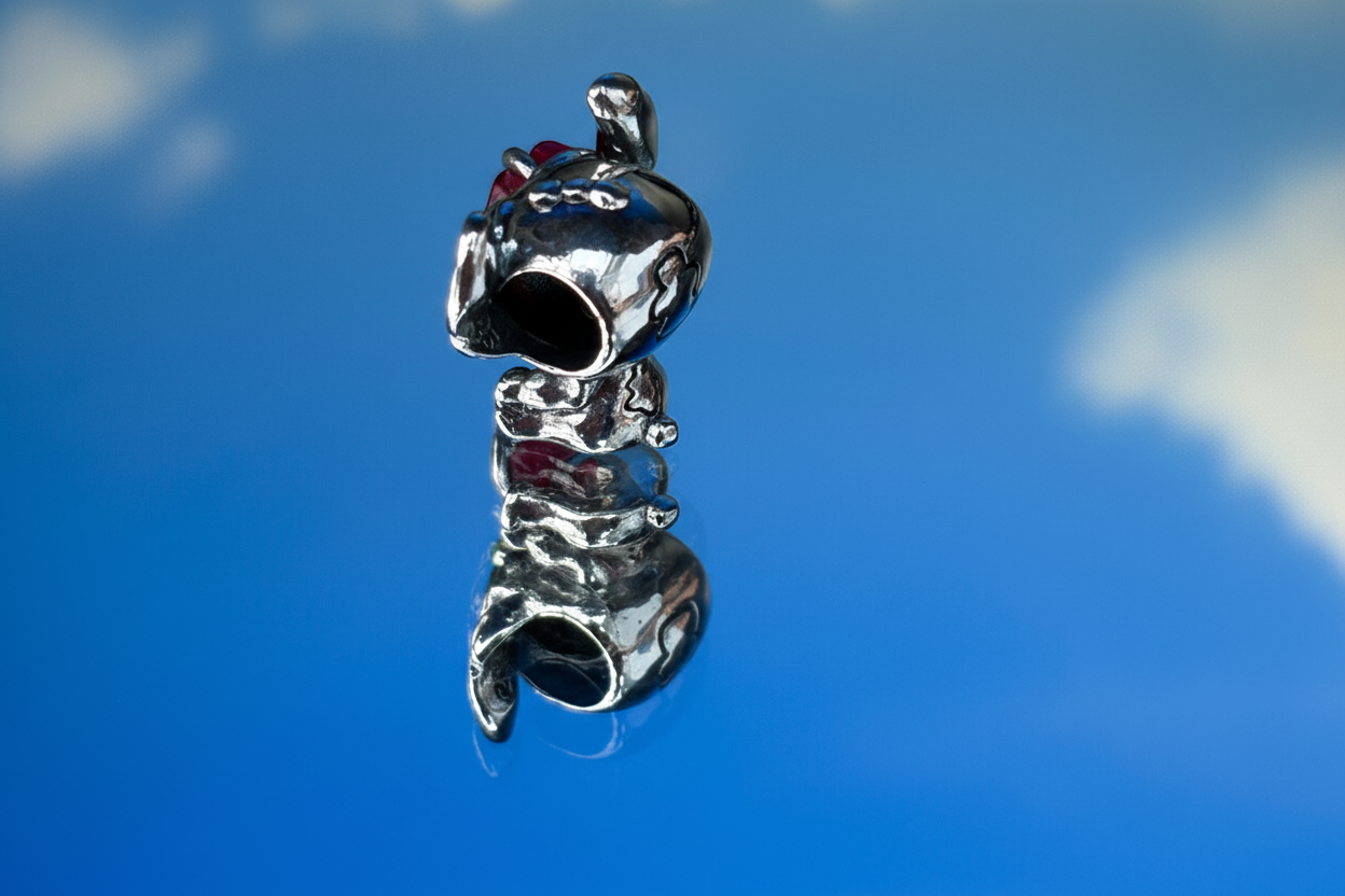 Disney Inspired Stitch Rose Bead Charm – 925 Silver Plated