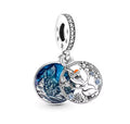 Disney Inspired Olaf Winter Wonderland Dangle Charm – 925 Silver Plated Bead
