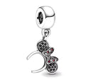 Disney Inspired Bow & Crescent Dangle Charm