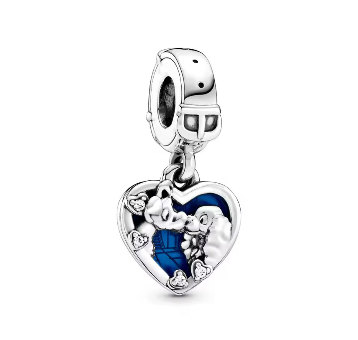Disney Inspired Lady & the Tramp Heart Dangle Charm