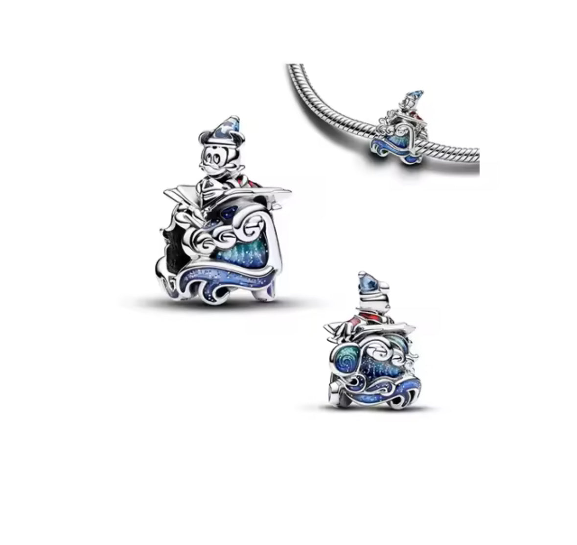 Disney Inspired Sorcerer Magic Mickey Charm