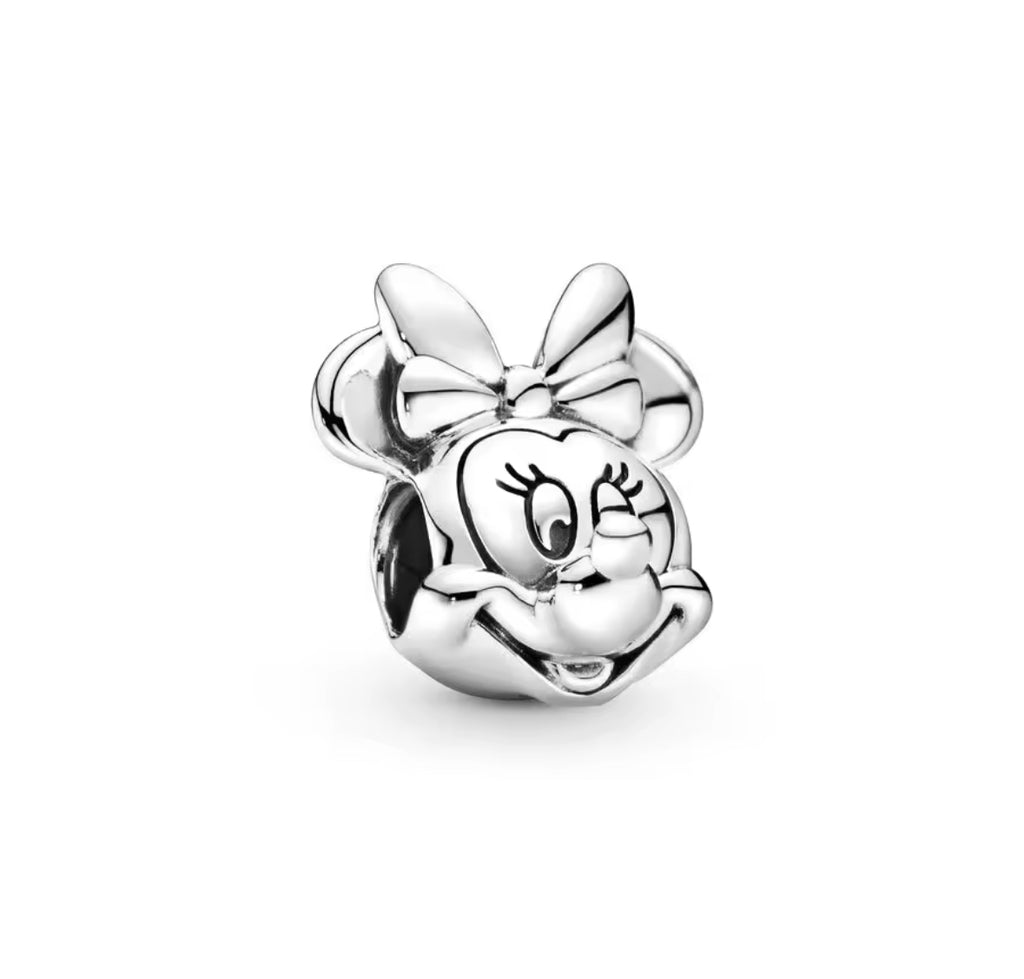 Disney Inspired Classic Minnie Mouse Face Motif Charm